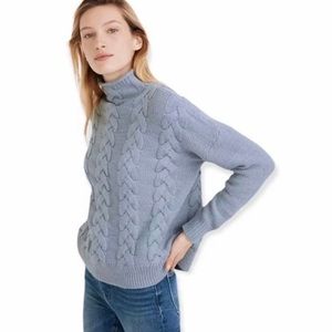 NWT Grenville Cableknit Mockneck Sweater